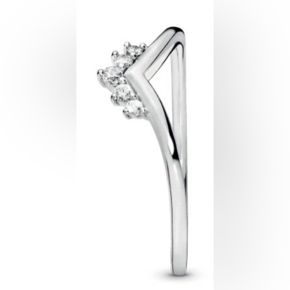 ❤️ Pandora Tiara Wishbone Ring. SIZE 7 - Picture 3 of 5